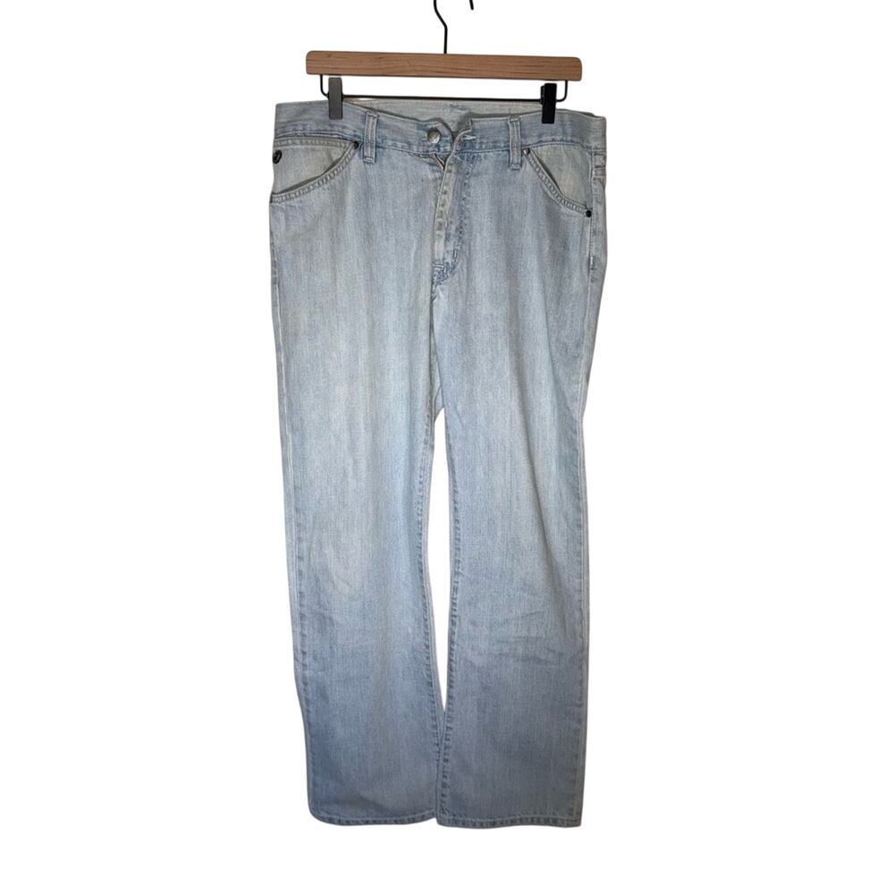 LACOSTE light wash preppy men’s straight leg classic denim jeans 46